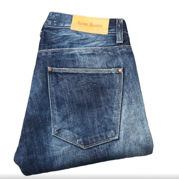 Vintage Acne studio jeans size 29 MAX CAR Blue - Picture 7 of 8